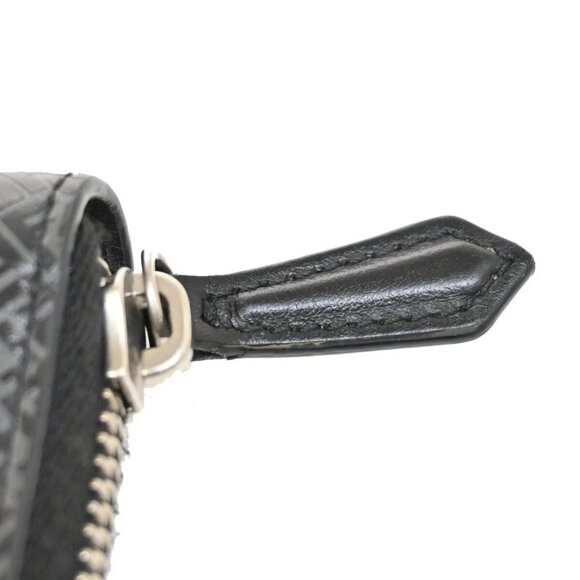 FENDI Logo Micro Zucca Pattern Long Zipper Wallet Embossing Leather - Picture 11 of 16